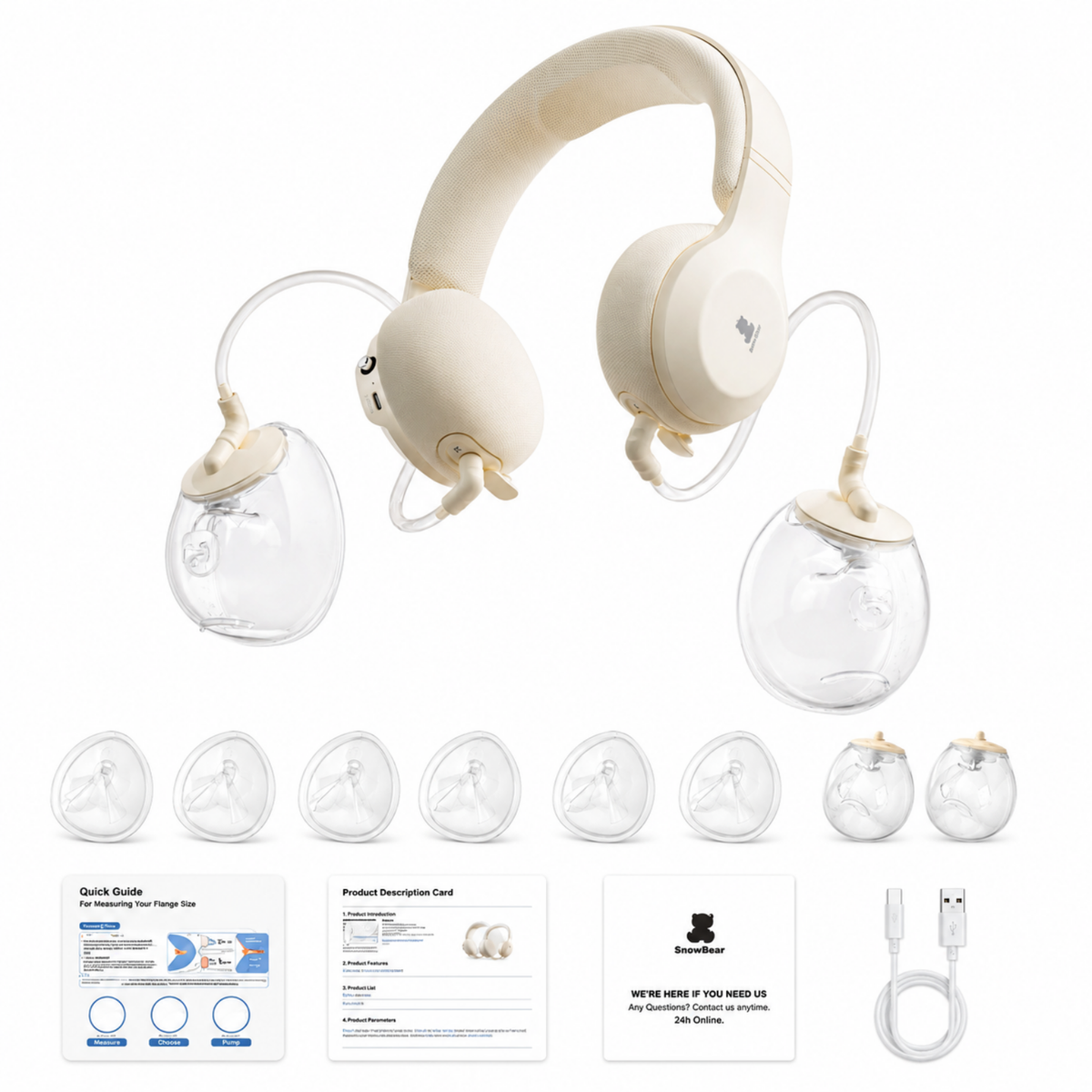 Pearl Neck Hanging Breast Pump HL-3058
