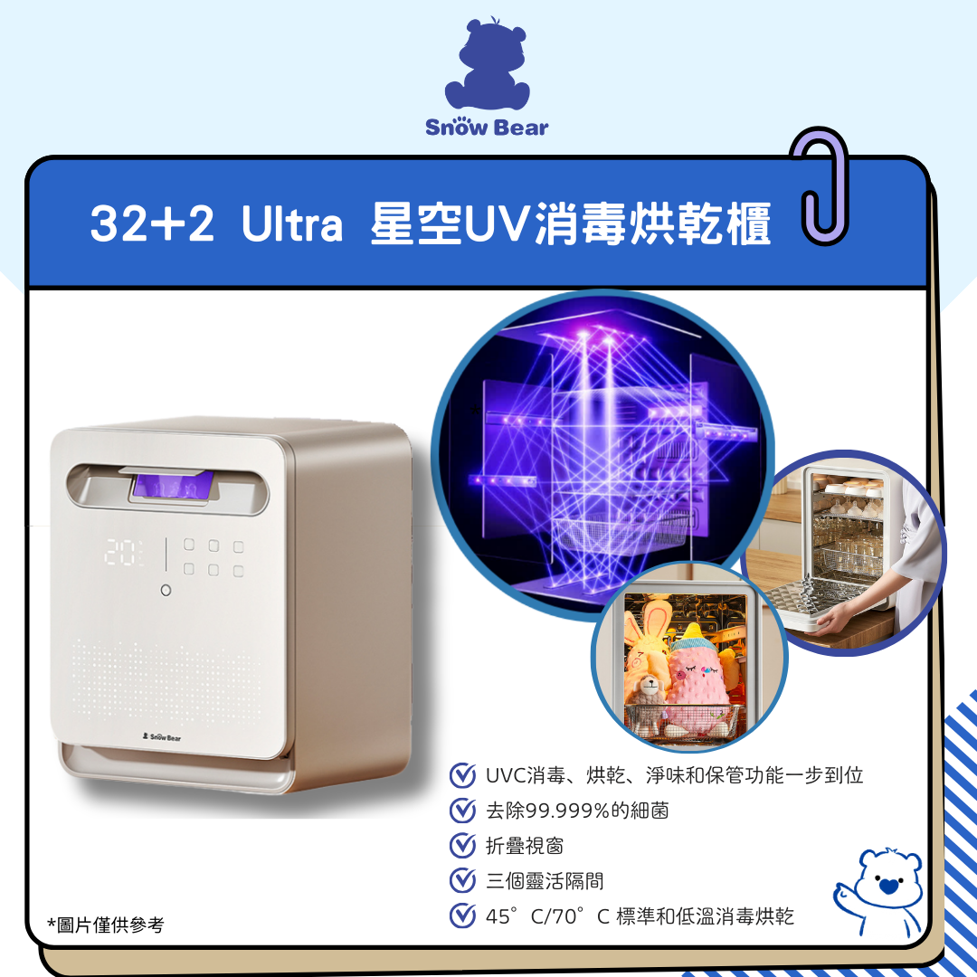 32+2 Ultra Ultraviolet Sterilizer Dryer &amp; Smart Water Kettle (Youth)