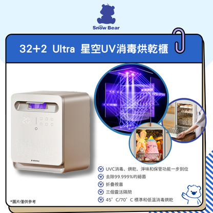 32+2 Ultra Ultraviolet Sterilizer Dryer &amp; Smart Water Kettle (Youth)