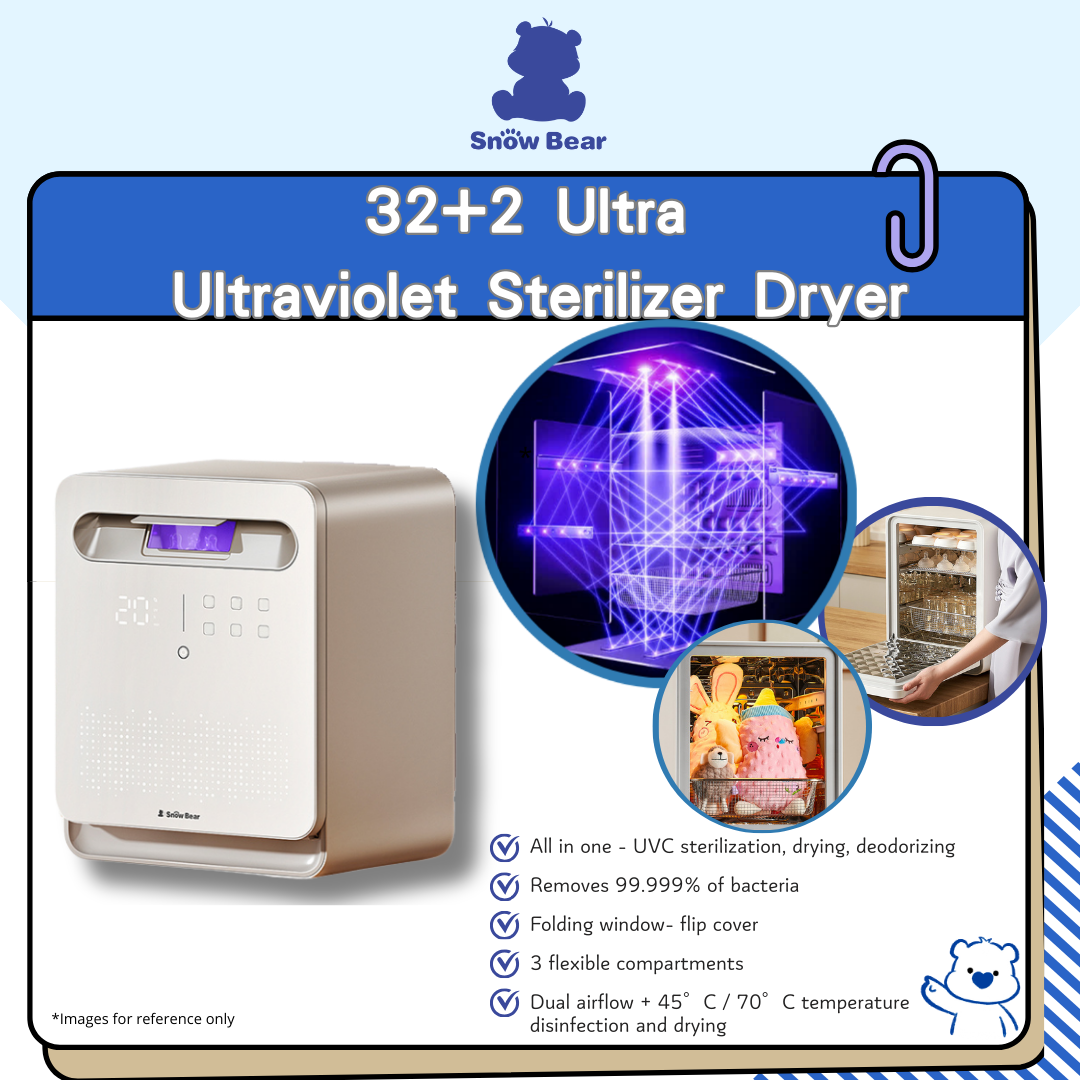 32+2 Ultra Ultraviolet Sterilizer Dryer &amp; Smart Water Kettle (Youth)